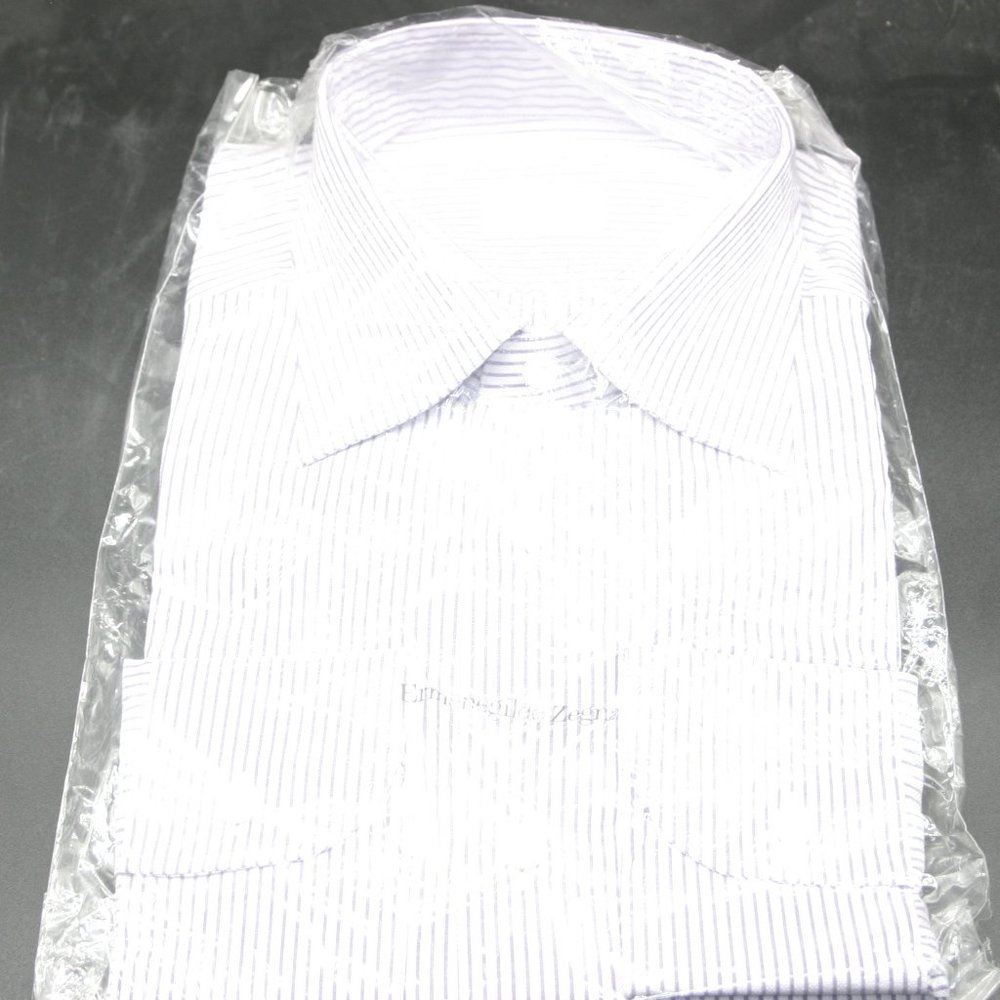 Ermenegildo Zenga Size 41/16 Pinstripe Dress Shirt